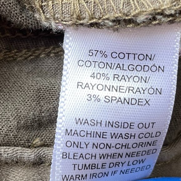 Ann Taylor LOFT Khaki Leggings Soft Denim Skinny Jeans - Picture 9 of 10